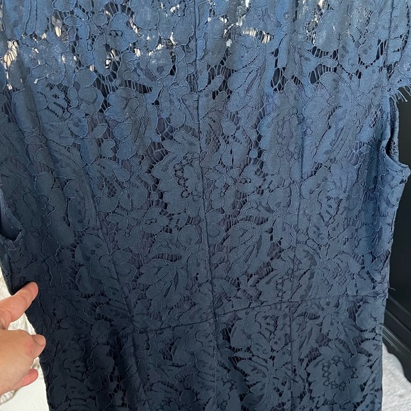 Navy blue lace cocktail dress- NWT - Picture 6 of 9